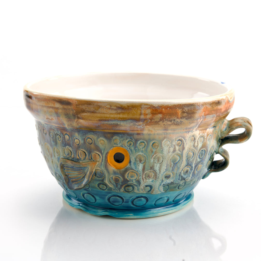 Ceramic Bowl - Ocean Sunset Fish Bowl