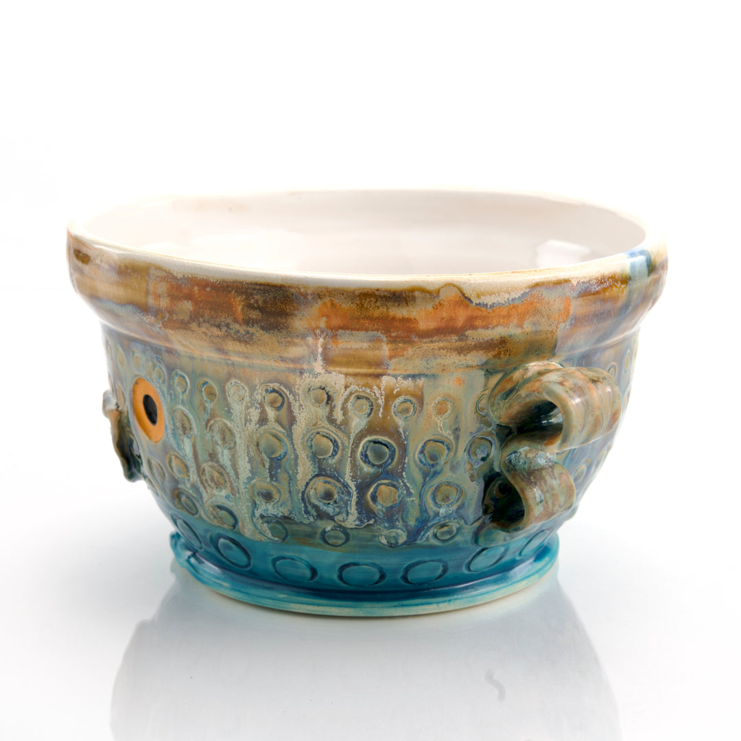 Ceramic Bowl - Ocean Sunset Fish Bowl