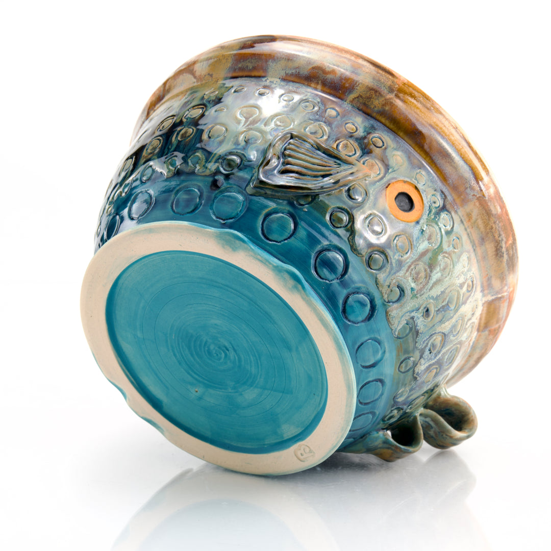 Ceramic Bowl - Ocean Sunset Fish Bowl