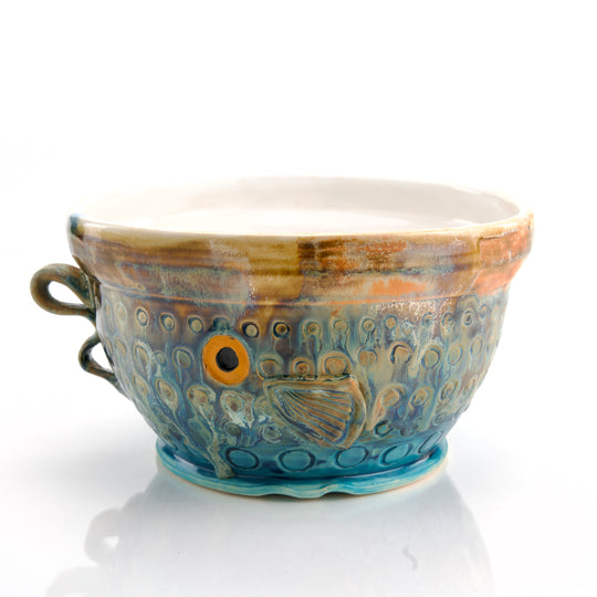 Ceramic Bowl - Ocean Sunset Fish Bowl