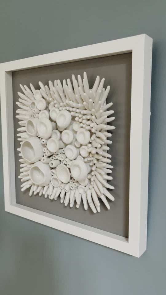 Ceramic Wall Art -  Barnacle and Anemone Sea Texture