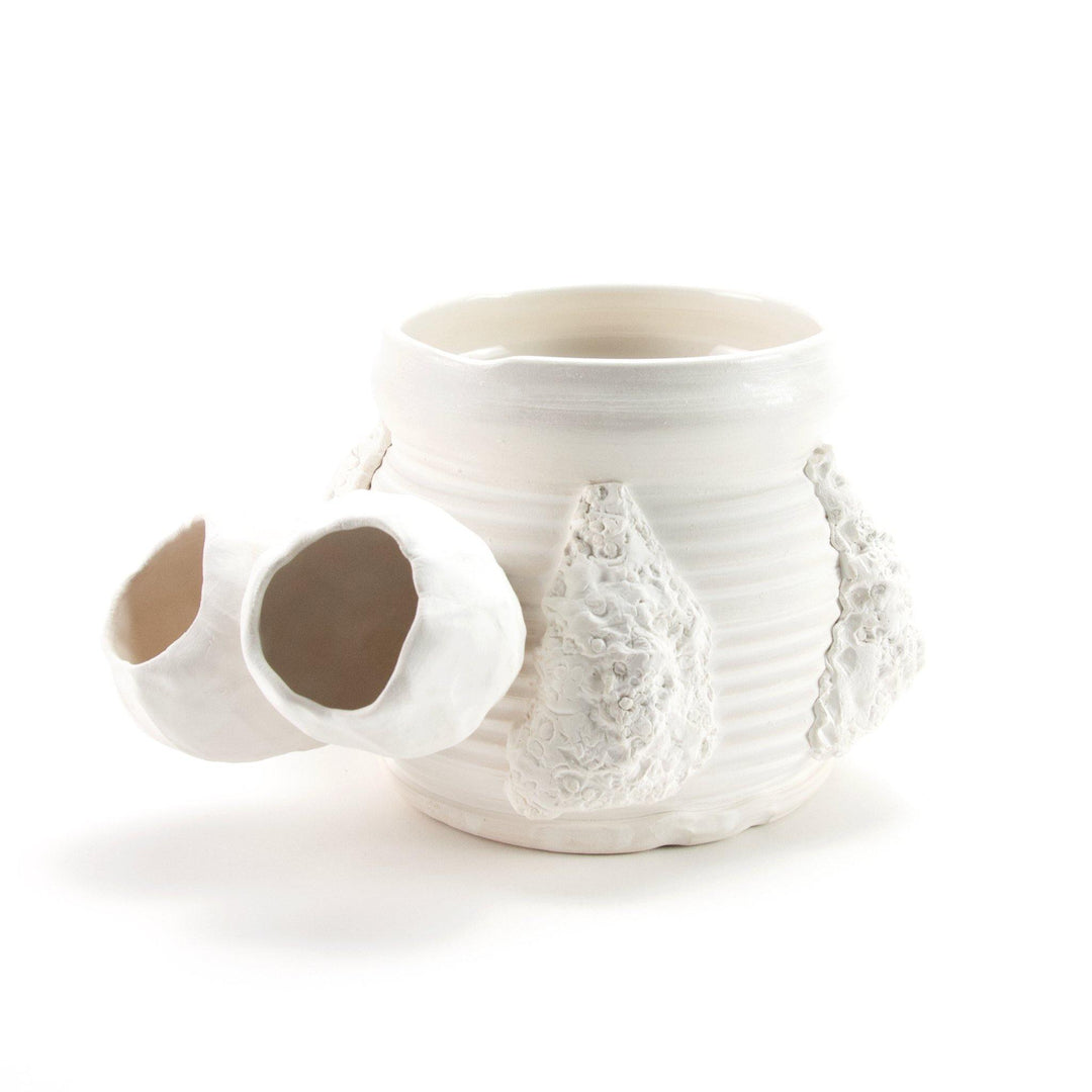 Ceramic Mug 16 oz | White Barnacle Cup - Meghan Bergman Ceramics - Handmade Pottery & Ceramic Fine Art in Kennett Square, PA