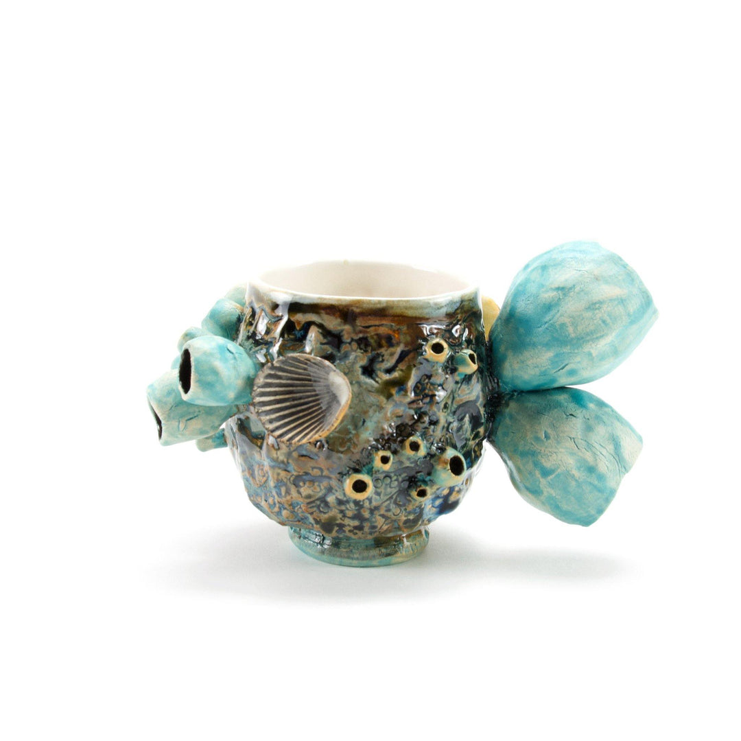 Ceramic Cup 10 oz | Hang Ten Barnacle Cup - Meghan Bergman Ceramics - Handmade Pottery & Ceramic Fine Art in Kennett Square, PA