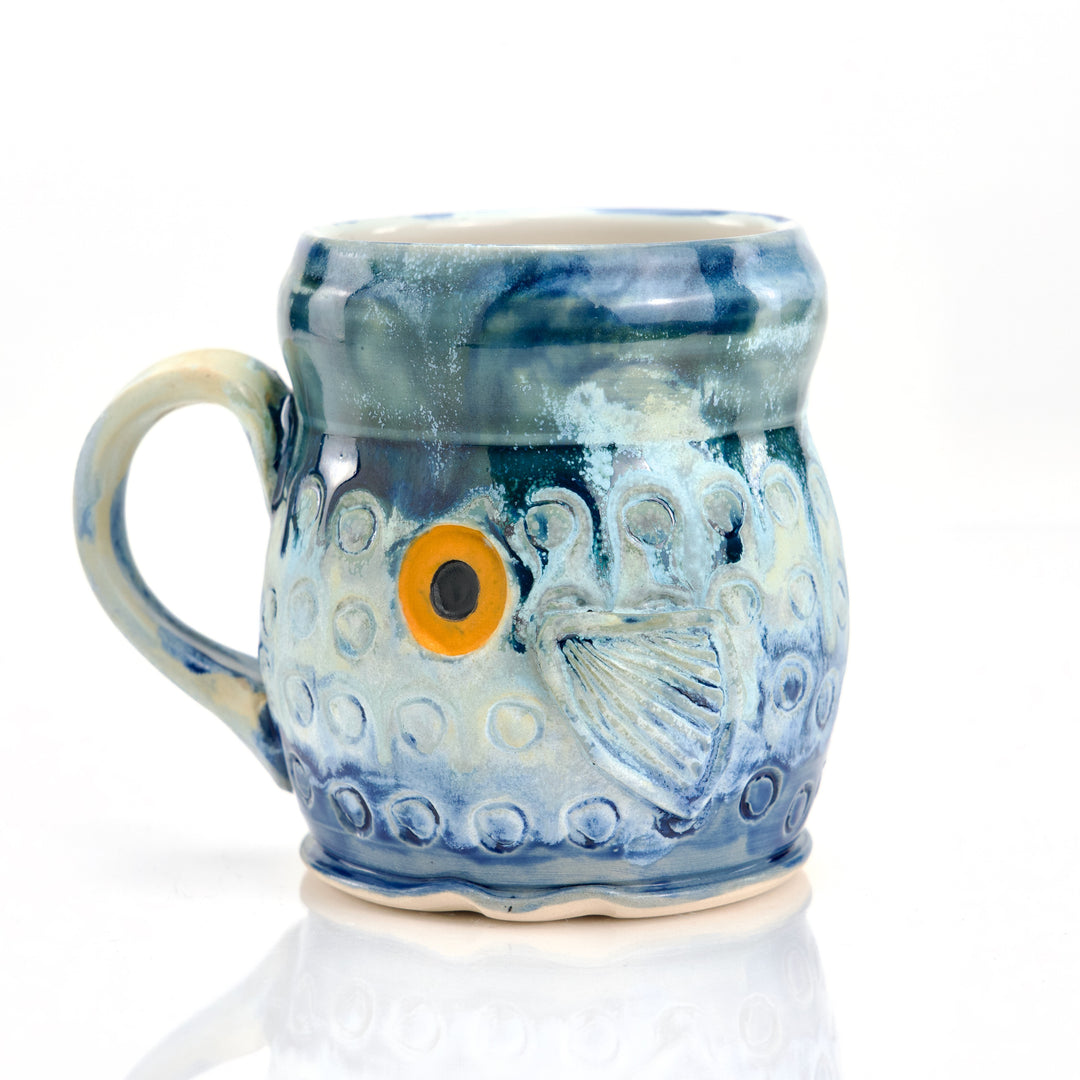 Mug 16 oz - Blue Ocean Fish Mug