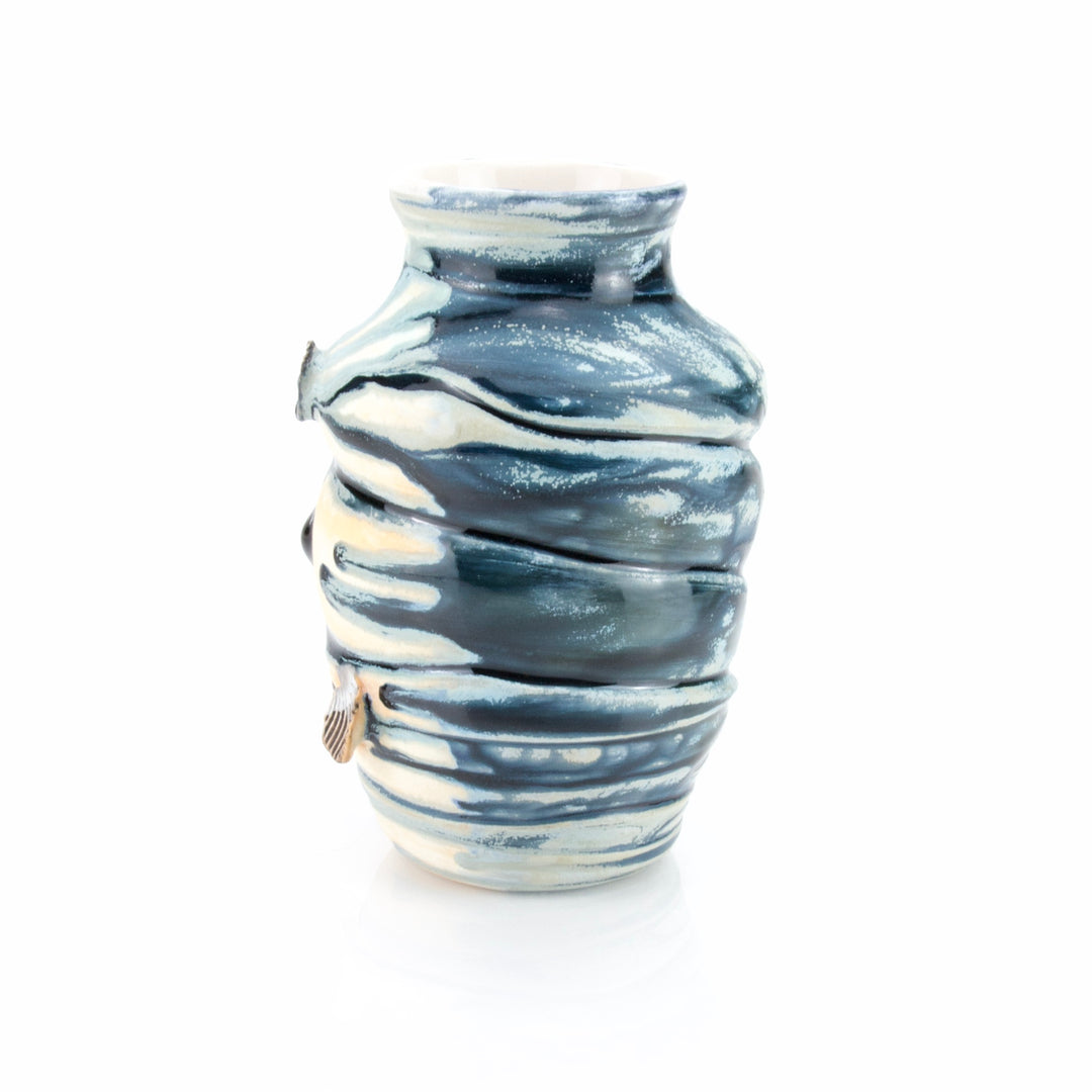 Sea Shell Vase - Blue Ocean