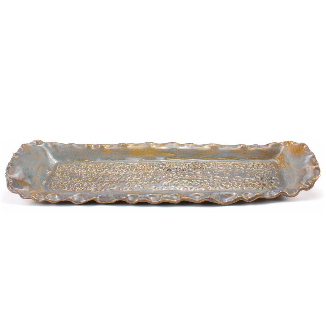 Ceramic Serving Tray - Earthy Brown