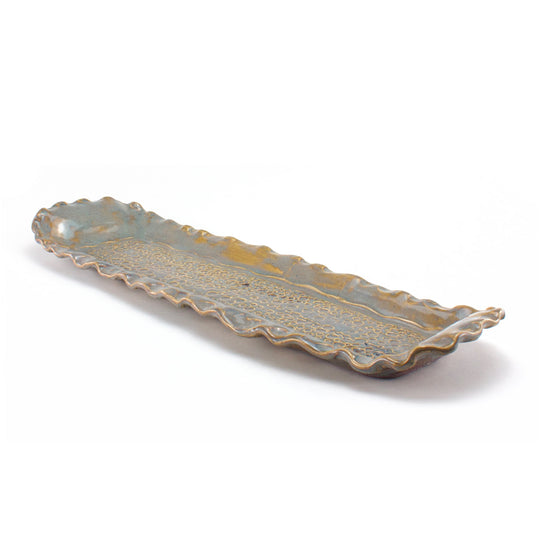 Ceramic Serving Tray - Earthy Brown