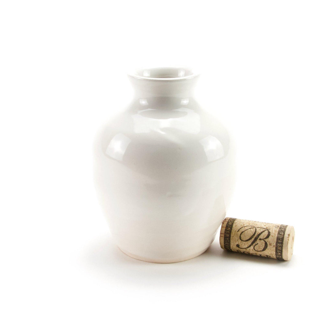 Ceramic Vase | White Bud Vase - Meghan Bergman Ceramics - Handmade Pottery & Ceramic Fine Art in Kennett Square, PA