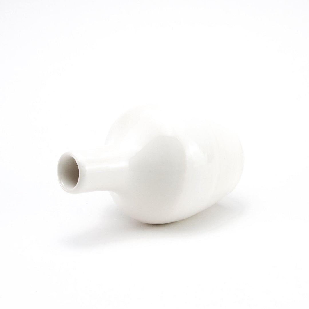 Ceramic Vase | White Bud Vase - Meghan Bergman Ceramics