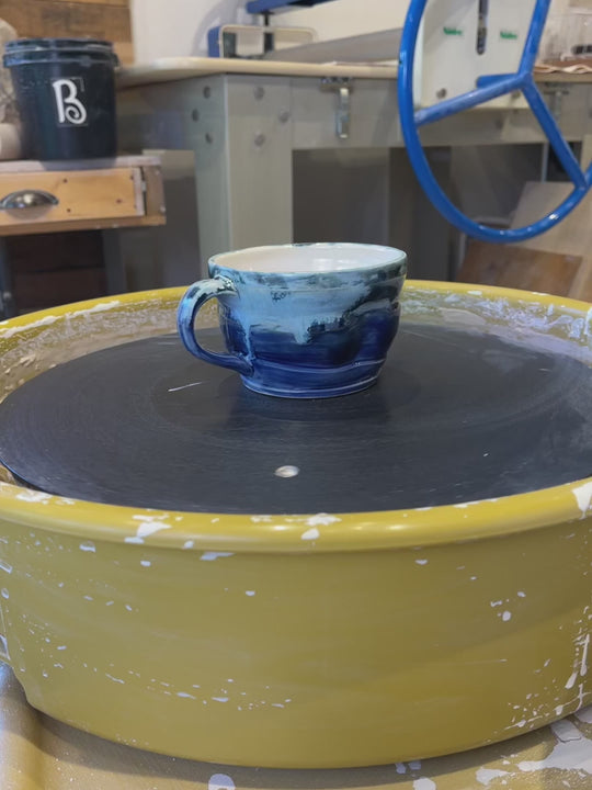Latte / Cappuccino Mug 12 oz - Blue Ocean